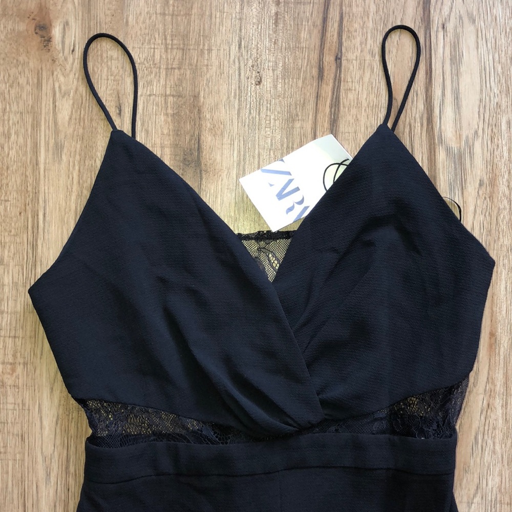 NEW!!! HP 🥳🥳🥳Zara Lace Insert Jumpsuit - Picture 10 of 16